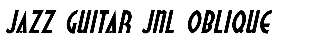 Jazz Guitar JNL Oblique